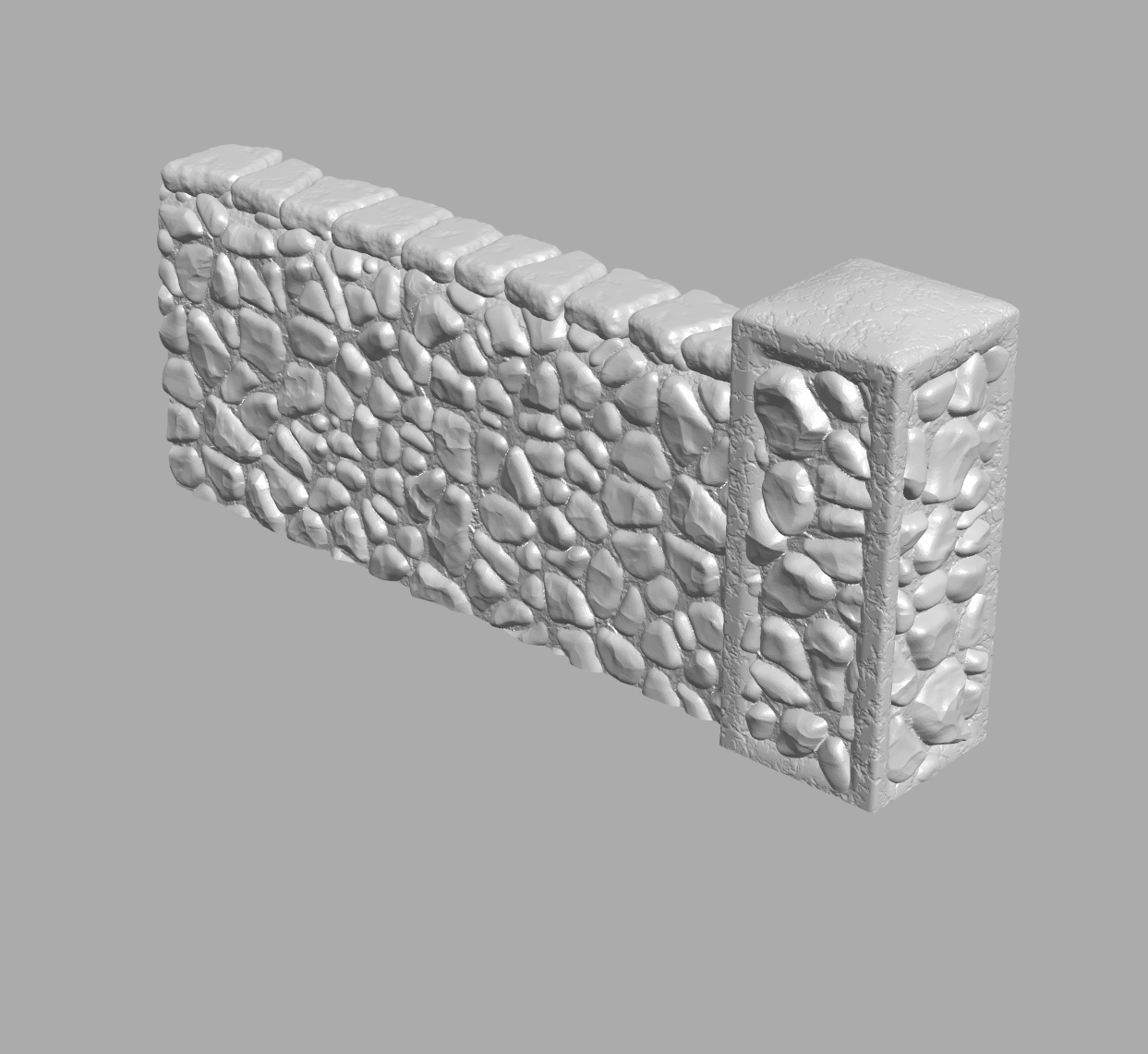 Steinmauer modular