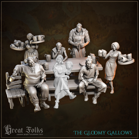 Tavernenbesucher und Kellner