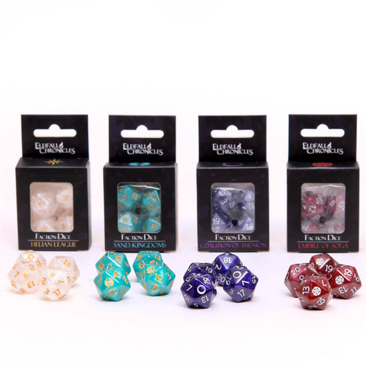 Eldfall Chronicles Faction Dice by Freecompany