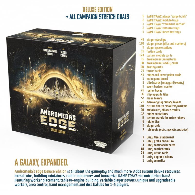 Andromeda´s Edge All-In Plede englisch Kickstarter + Erweiterung + StretchGoals