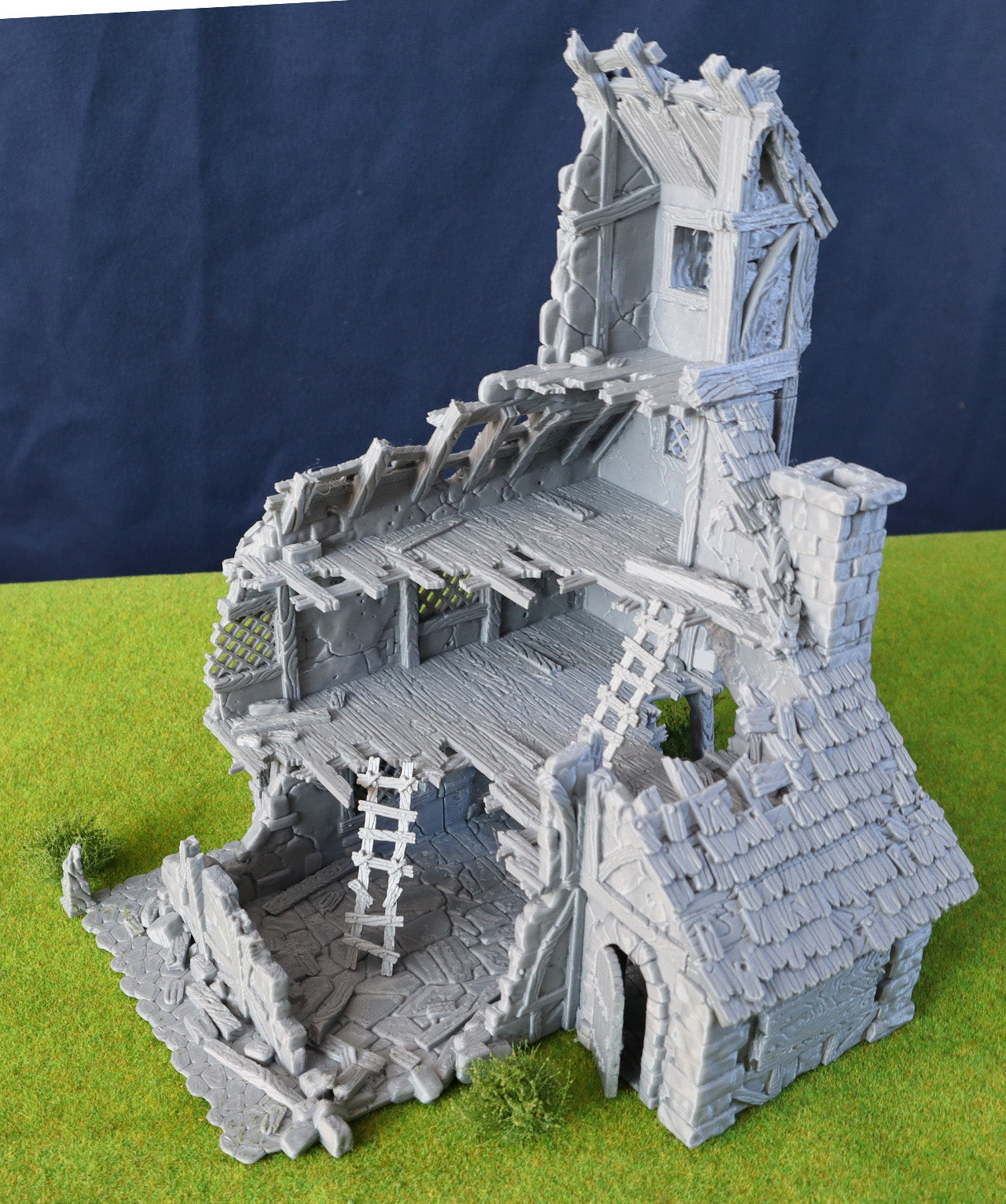 Mansion Destroyed from City of Tarok for RPGs, Board Games, Painters and Collectors