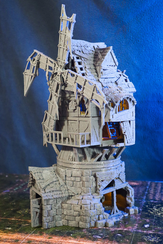 Windmühle Ruine aus City of Tarok für RPGs, Brettspiele, Maler und Sammler