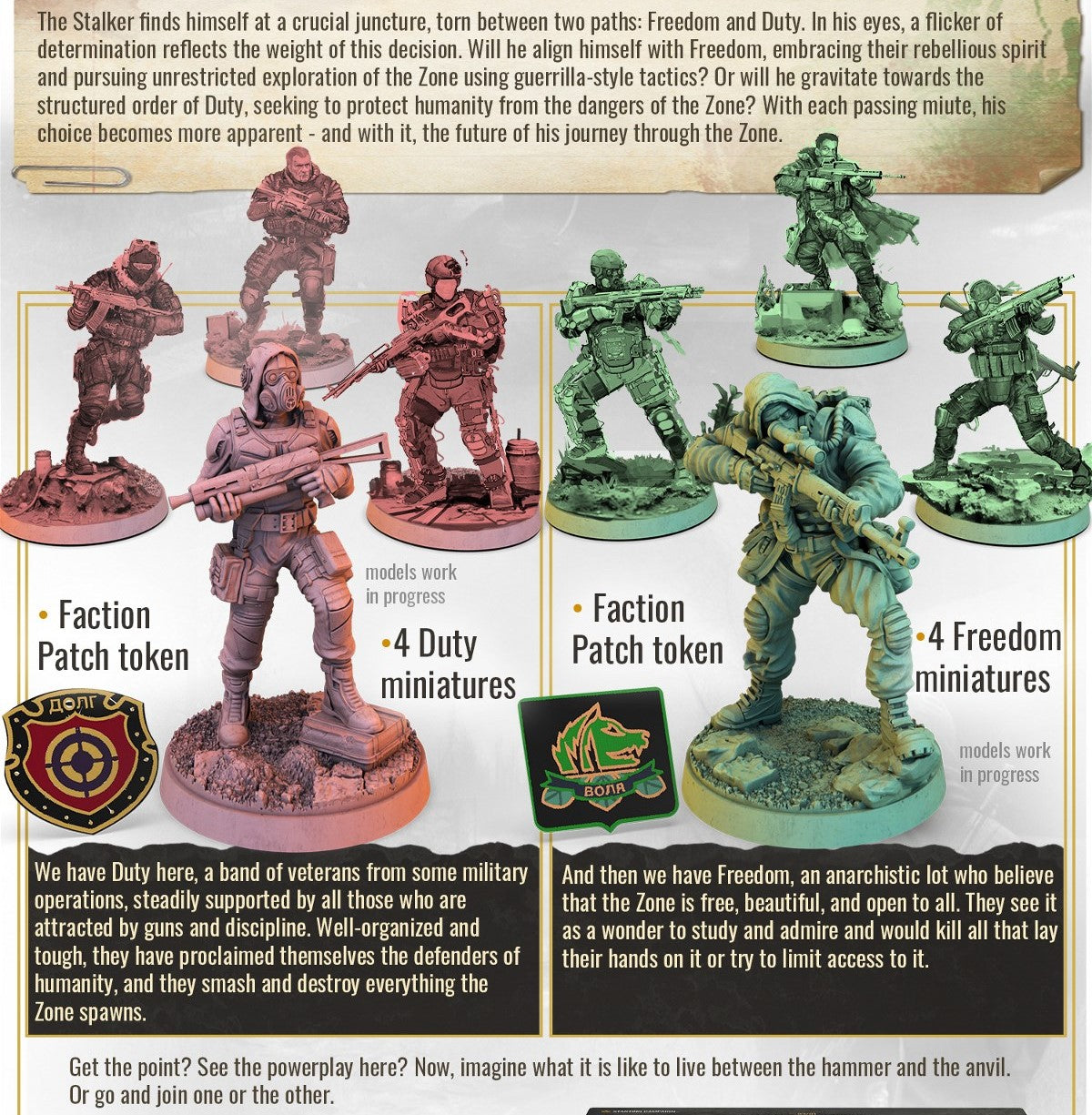STALKER Duty & Freedom Faction Pack Erweiterung englische Gamefound Ausgabe Englisch