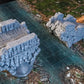 Modulare Brücke zerstört aus City of Tarok für RPGs, Brettspiele, Maler und Sammler