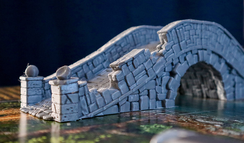 Modulare Brücke zerstört aus City of Tarok für RPGs, Brettspiele, Maler und Sammler
