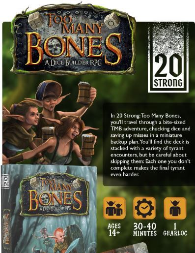 20 Strong englisch All In Base Game + Victorum and Too Many Bones decks