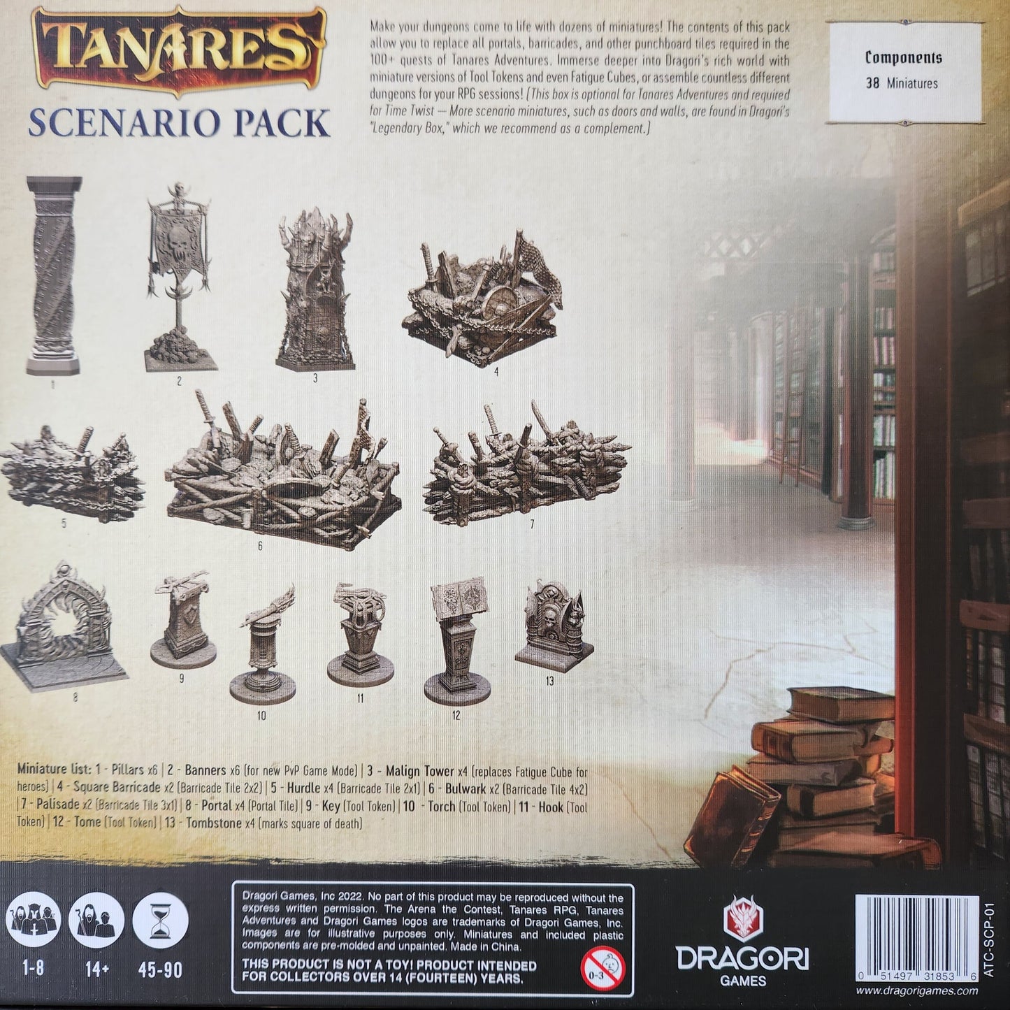 Tanares Scenario Pack Kickstarter Edition English Stretch Goals KS Exclusives Dragori Games