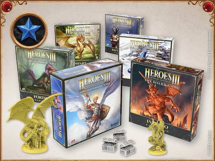 Heroes of Might & Magic III: The Board Game Gameplay All-In Pledge Kickstarter Ausgabe Deutsch