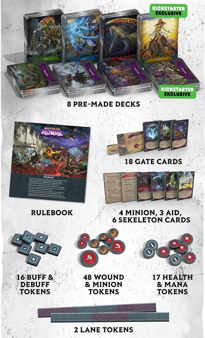 Skytear Horde Gameplay All-In Kickstarter Edition Stretch Goals KS Exclusives English Skytear Games