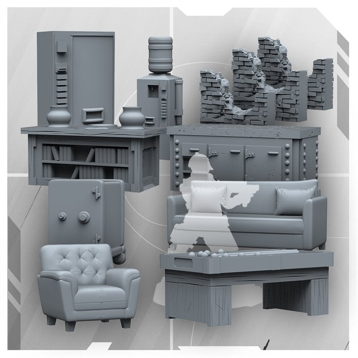 6 Siege 3D Decor Set Add-On Kickstarter Edition + Stretchgoals + KS Exclusives