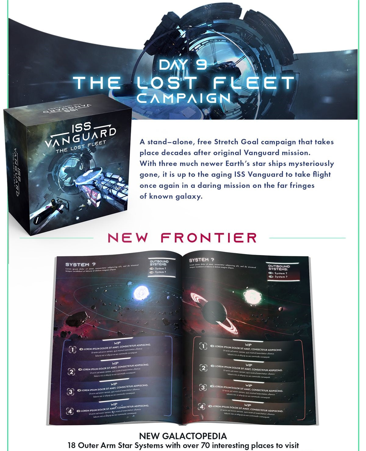 ISS Vanguard Lost Fleet Expansion + Miniatures Gamefound English
