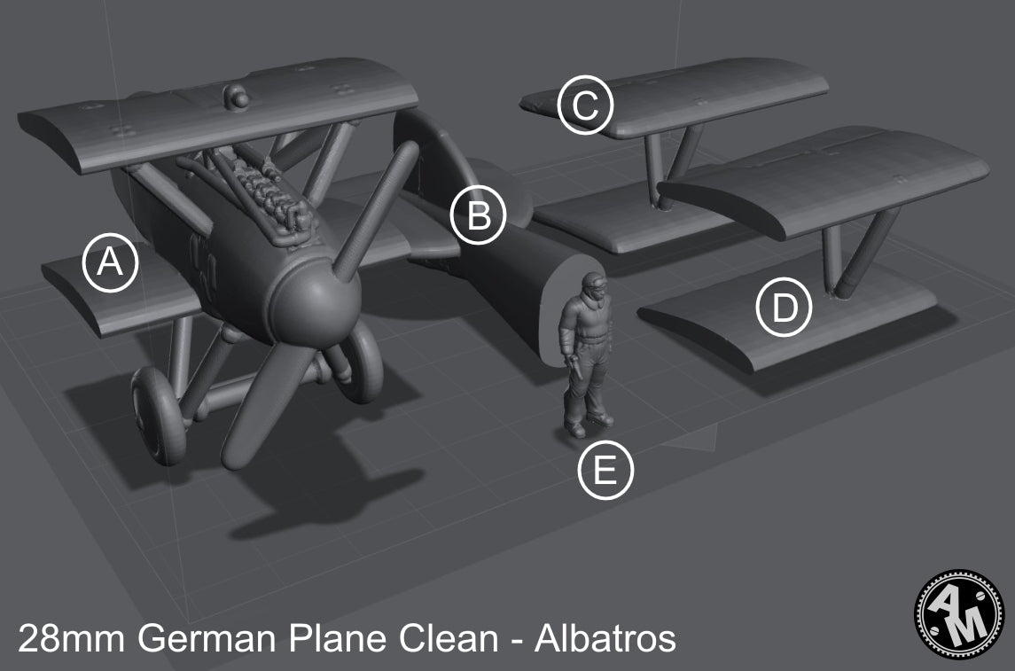 WW1 German plane Albatros DII