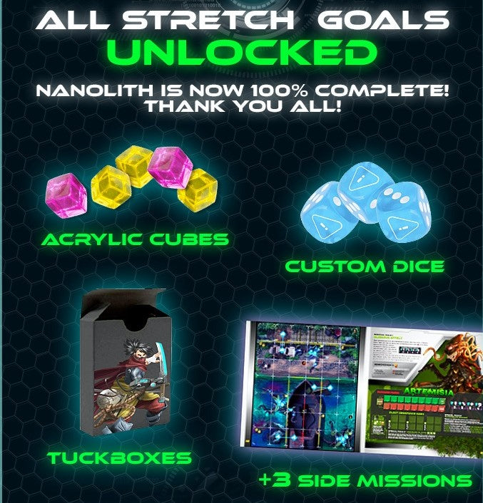 Nanolith Hero Deluxe Pledge + Stretch Goals + KS Exclusive English
