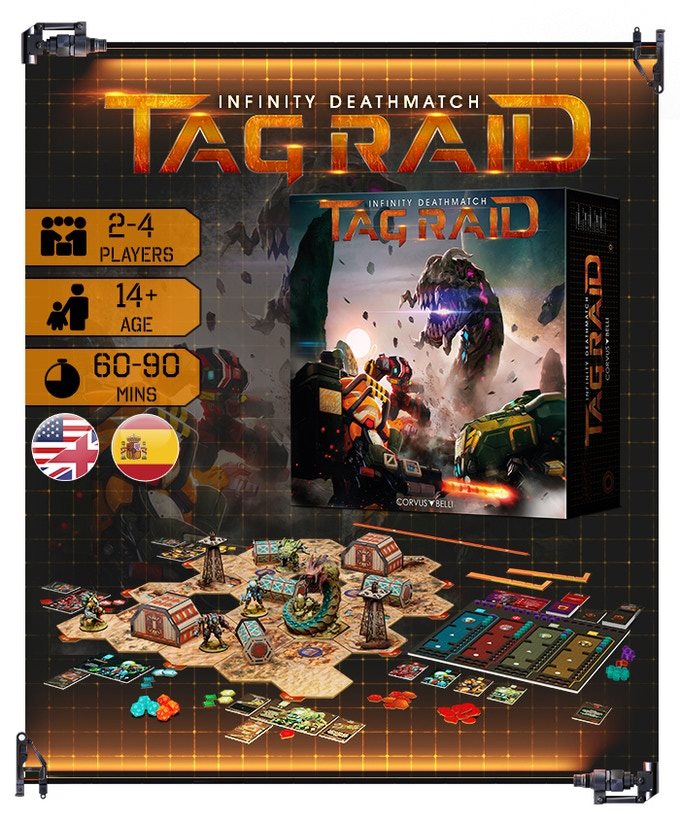 Infinity Deathmatch: TAG Raid Base Game+ ALL! Stretchgoals + KS Exclusive Kickstarter Edition English Corvus Belli Reservation