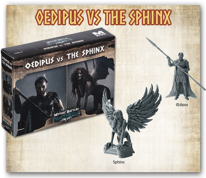 Mythic Battle Pantheon 1.5 Oedipus vs Sphinx Expansion + Stretchgoals + KS Exclusive English