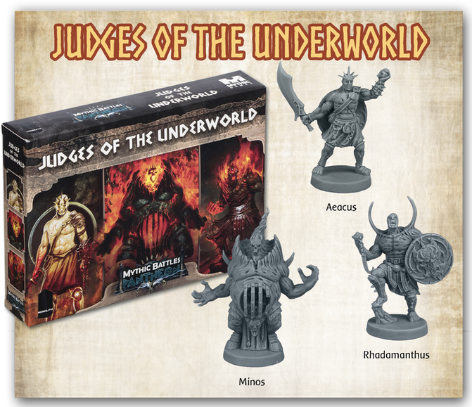 Mythic Battle Pantheon 1.5 Judges of the Underworld Expansion + Stretchgoals + KS Exclusive English