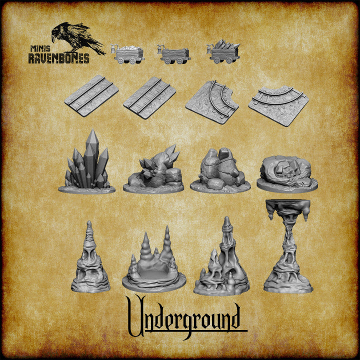 Höhlen und Minen Set von RavenBones Miniaturen