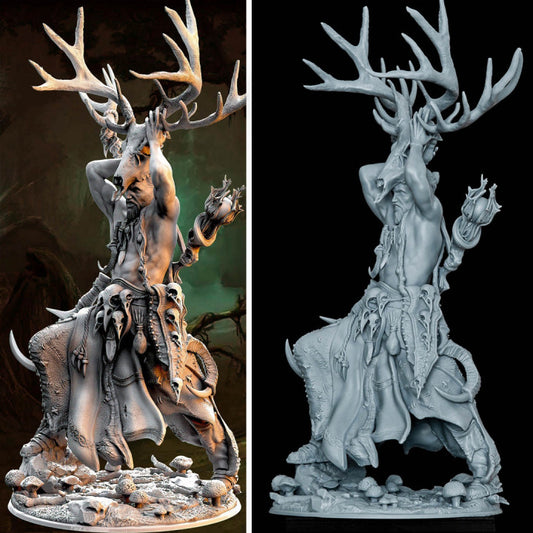 Druide Fantasy von Printomancer 3D RPG Tabletop DnD