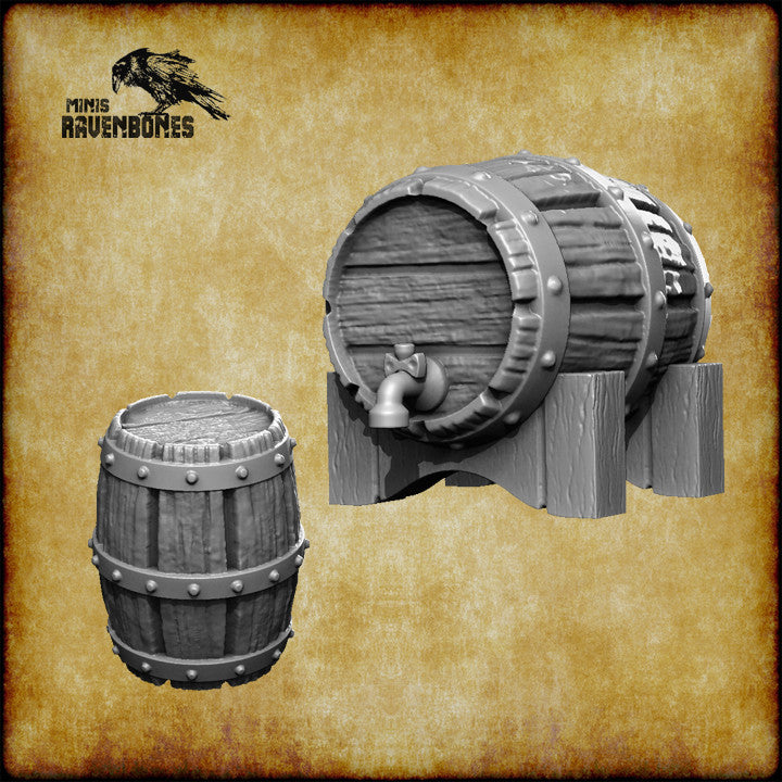 Typical items from RavenBone's miniatures