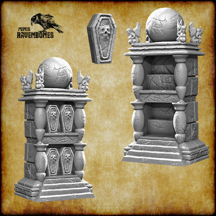 Säulen und Assessoires Set von RavenBones Miniaturen