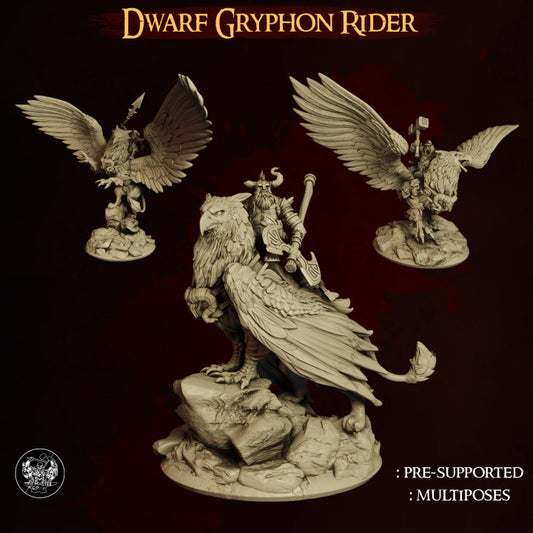 Zwerge Gryphon Reiter High Elves vs Dwarves The Master Forge DnD RPG Tabletop