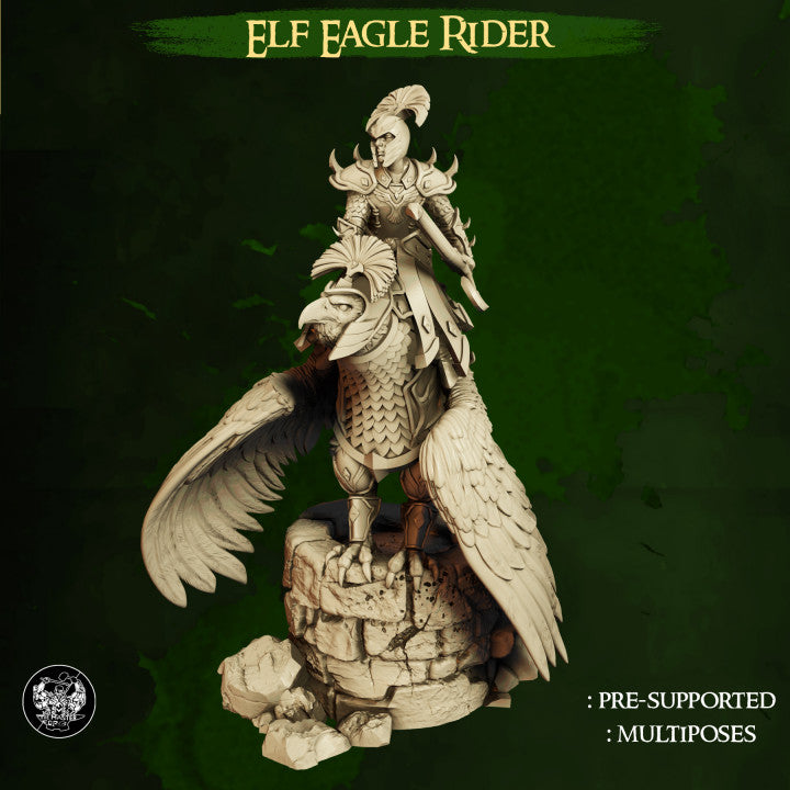 Elfen Adler Reiter High Elves vs Dwarves The Master Forge DnD RPG Tabletop