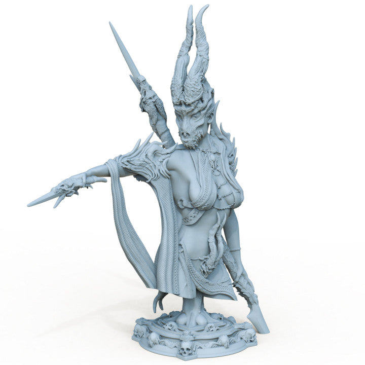 Boneflesh Necro Priestess bust from the Fantasy Busts set by Printomancer3d