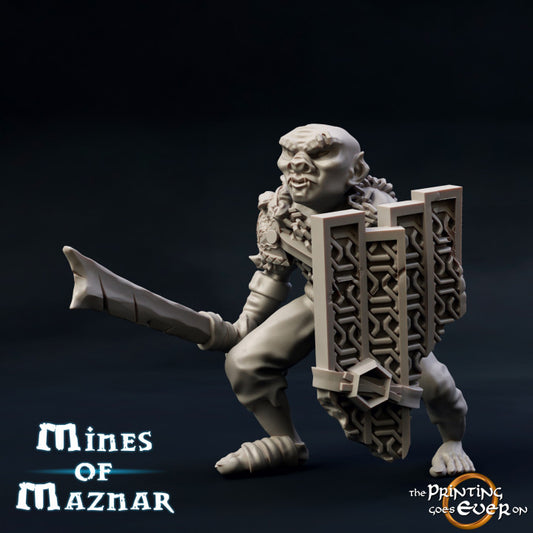Goblin fighter from Mines of Maznar