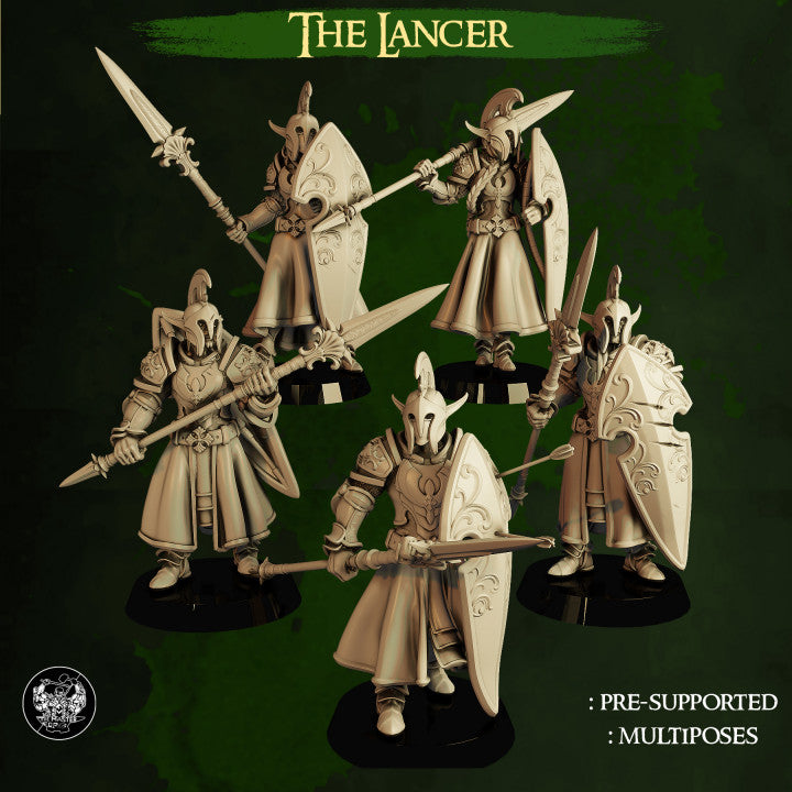 Elf Lance Infantry High Elves vs Dwarves The Master Forge DnD RPG Tabletop