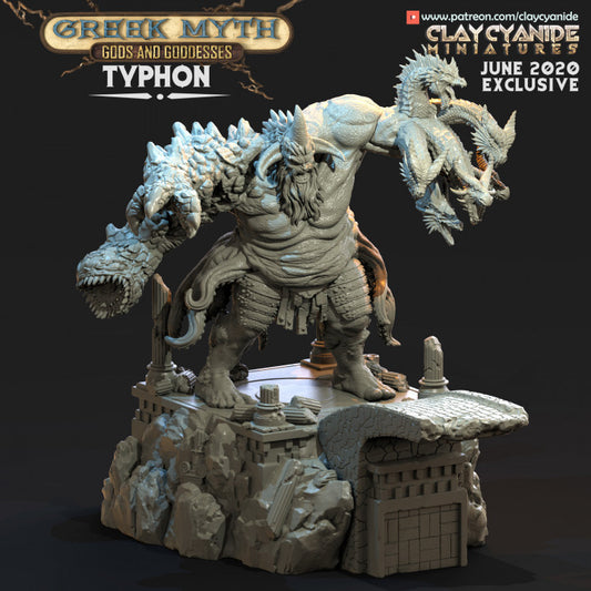 Monster Typhon Dioramabase  Griechische Götter & Göttinnen