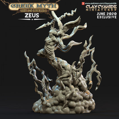 Donnergott Zeus  aus den Griechische Götter & Göttinnen Set von Clay Cyanide Miniaturen