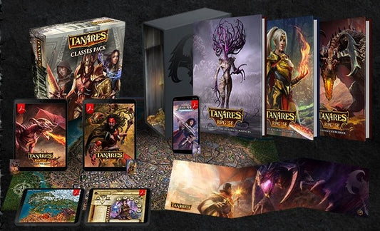 Tanares RPG Essential Box White Slipcase Kickstarter English Stretch Goals KS Exclusives Dragori Games
