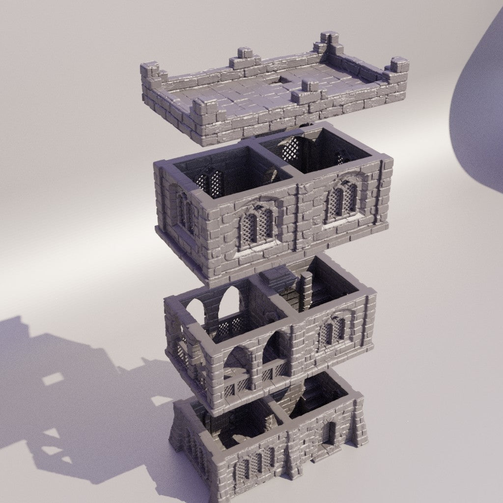 Arabisches Haus Mittelalter 3D Terrain Gebäude Miniature Land DnD RPG Tabletop