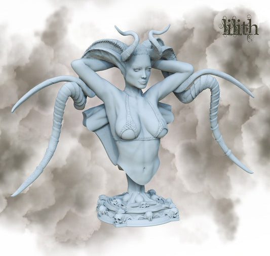 Lilith bust from the set Fantasy Busts by Printomancer3d