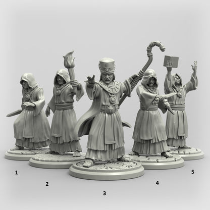 Lovecraft Cultists Acolyte Investigators Set HP Lovecraft Chtulu