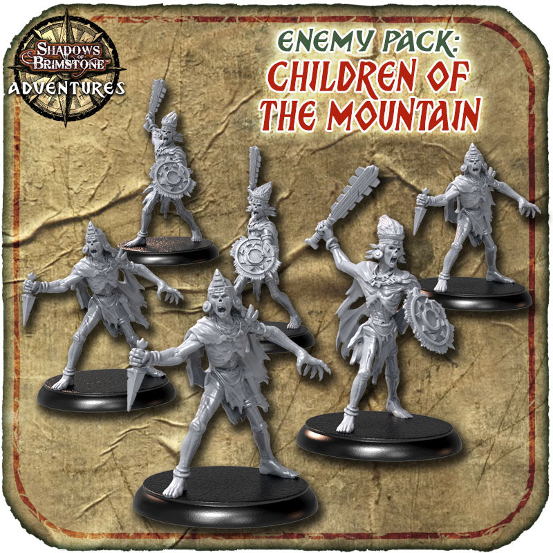 Shadows of Brimstone: Children of the Mountain Enemy Pack englische Ausgabe