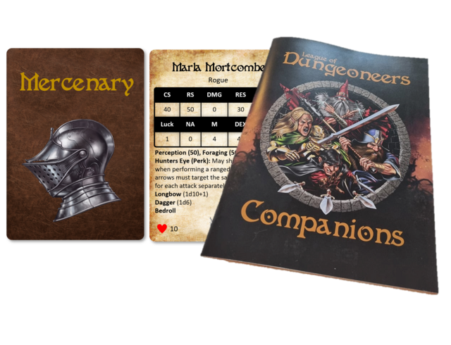 League of Dungeoneers Companions Expansion Kickstarter Edition