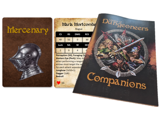 League of Dungeoneers Companions Erweiterung Kickstarter Ausgabe