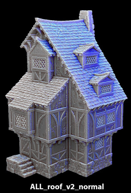Medieval house City of Tarok for RPGs, board games, painters and collectors
