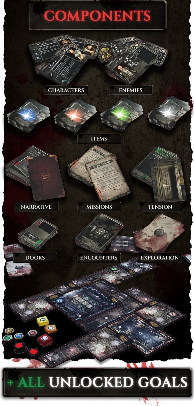Resident Evil Bravo Pledge Grundspiel + Stretch Goals + KS Exclusives Englisch