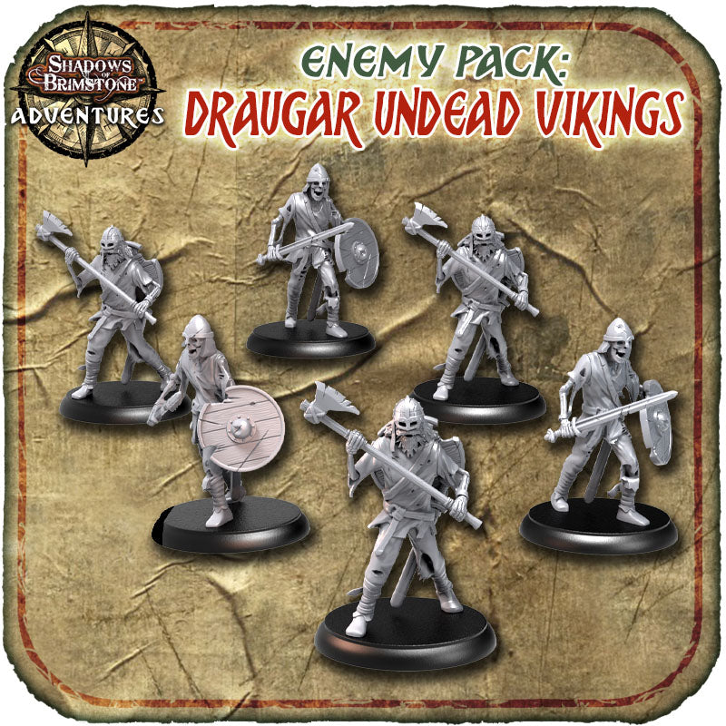 Shadows of Brimstone: Draugar Undead Vikings Enemy Pack English Edition