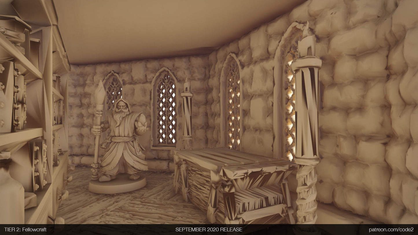 Wizard tower + furniture from the Drennheim set by WonderWorlds
