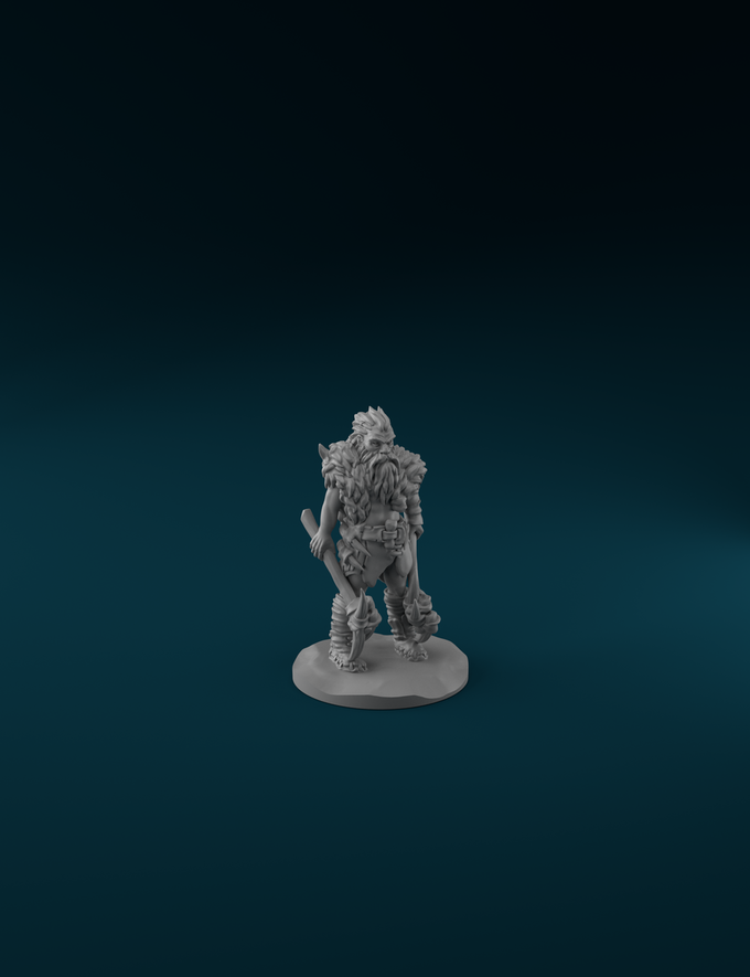 Stone Age Warrior from The Rampart by StoneAxe Miniatures