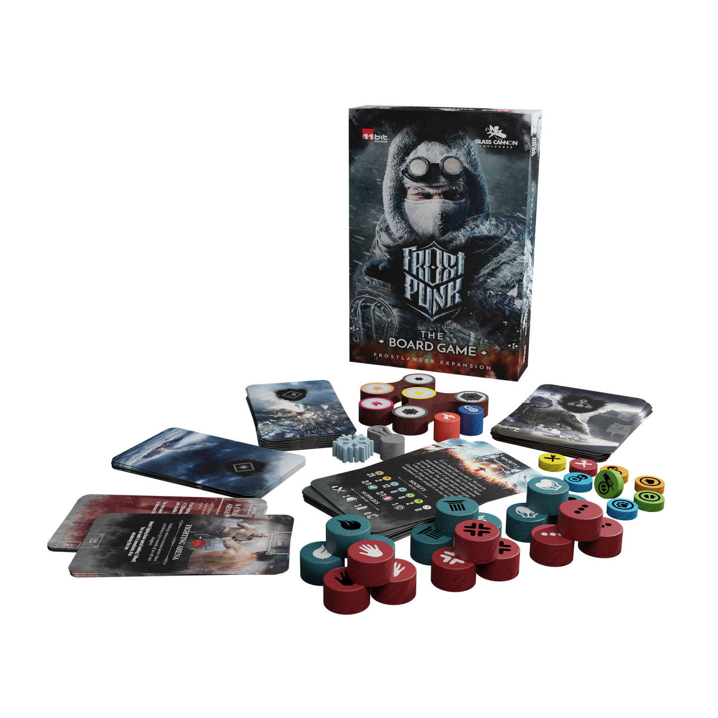 Frostpunk: The Board Game Core Game Pre-Shaded + Frostlander Expansion English Kickstarter Edition