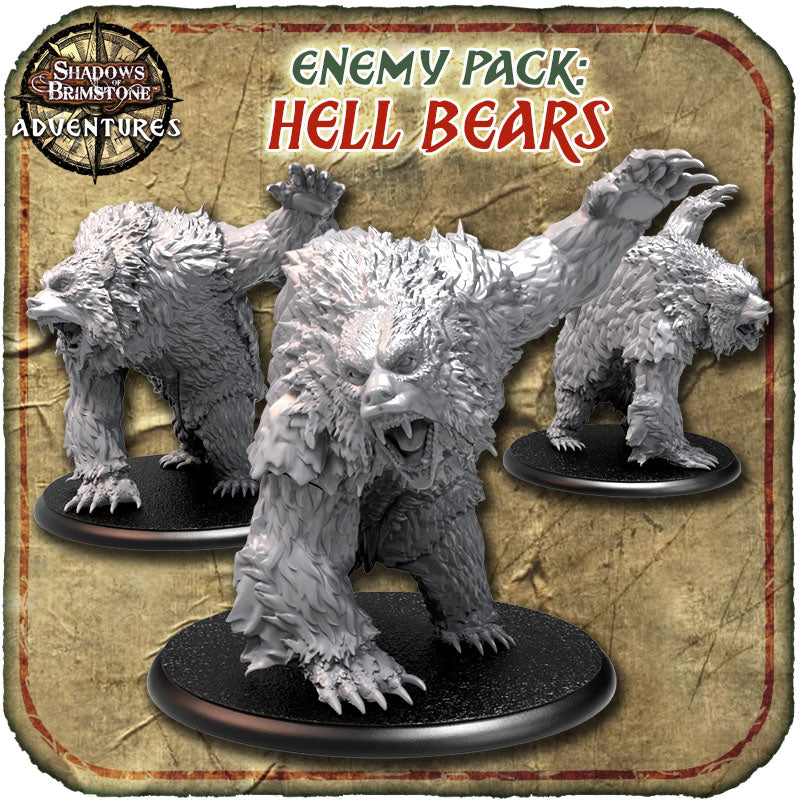 Shadows of Brimstone: Hell Bears XL Enemy Pack English Edition