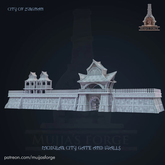 Modular City Gate Walls RPG Mujjas Forge City of Zurgnan