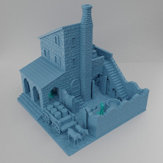 Brauerei Mittelalter 3D Terrain Gebäude Miniature Land DnD RPG Tabletop