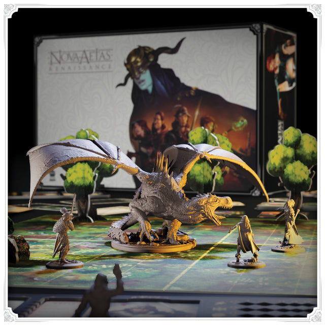 Nova Aetas: Renaissance - Draco expansion with game content also for Black Rose Wars with all stretch goals and KS Exclusives German