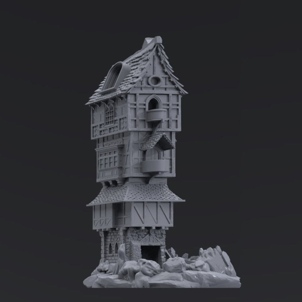 Dice tower The Barons Manse from the Fantasy Dice Towers Set by Create3D