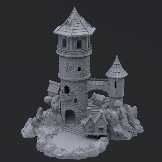 Würfelturm Ruined Keep aus dem Fantasy Dice Towers Set von Create3D